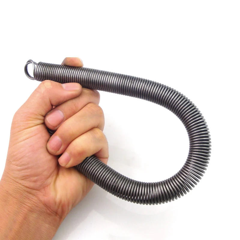 Length 300mm Steel Wire Tension Spring Wire Dia 1.5-2.6mm,Outer Dia 10-25mm Double Coil L-Shaped Tension Spring Stretch Spring