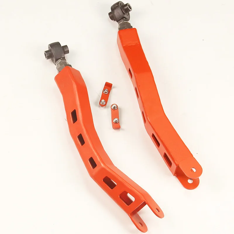 Rear lower control arm, adjustable connecting rod