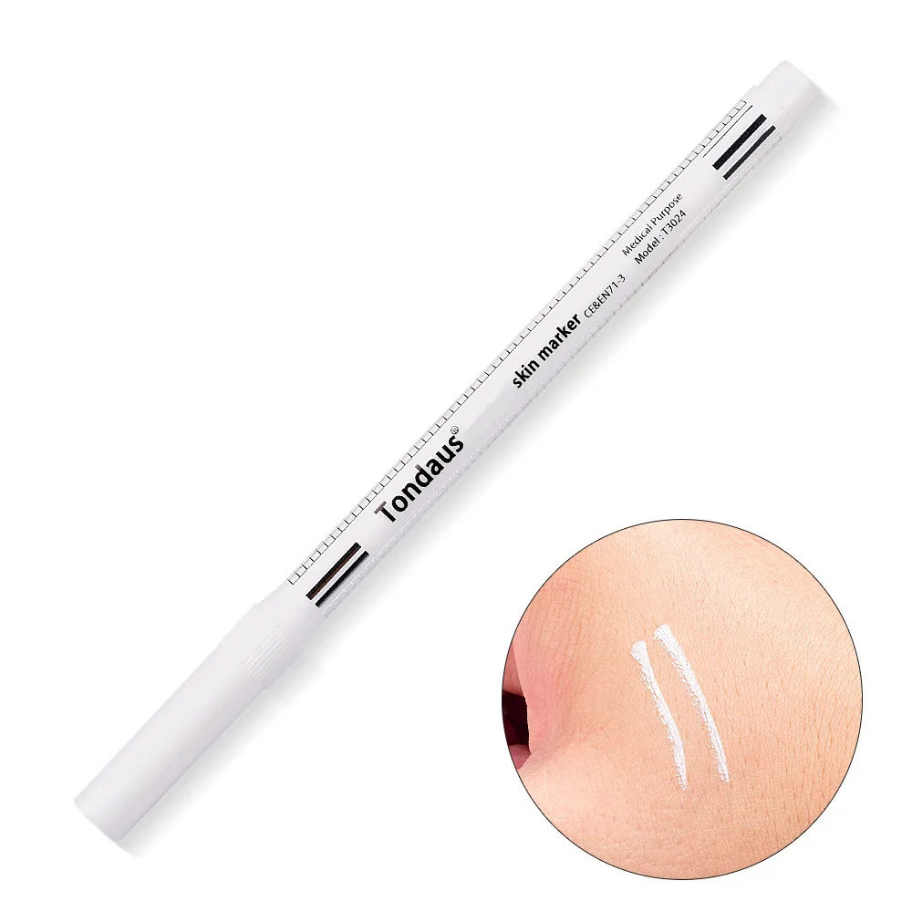 

1set Marker Waterproof Positioning Pen White Surgical Skin Marker Eyebrow Makeup Pen Makeup Position Mark Tools