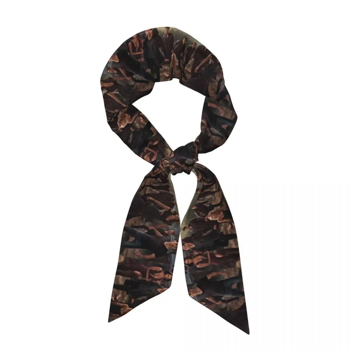 The Vampire Diaries (5) Women Long Narrow Scarf Silky Skinny Scarf Multi-use Neck Head Wrap for Office Daily Party