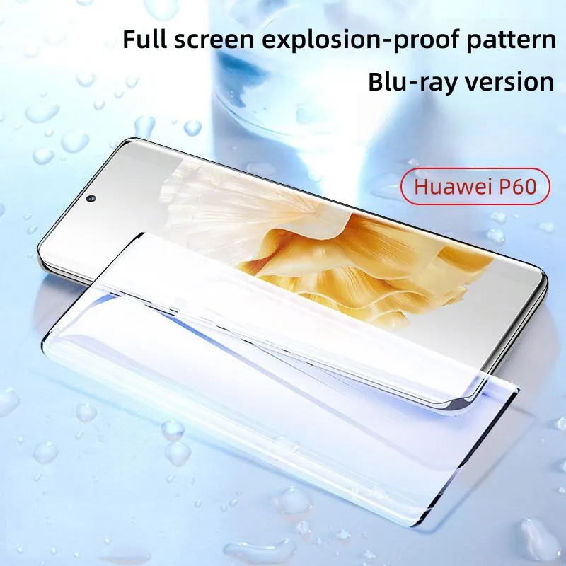 Phone Film Compatible with Huawei P70/P60/P50pro/p40pro Toughened Film Transparent UV Curved Phone Protective Film Full Screen A