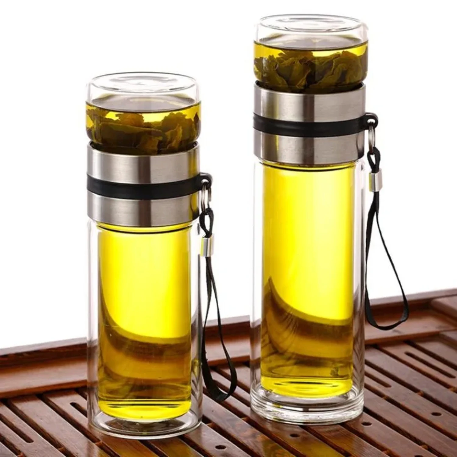 Tea Water Bottle High Borosilicate Glass Double Layer Tea Water Cup Infuser Tumbler Drinkware Water Bottle With Tea Filter Nana