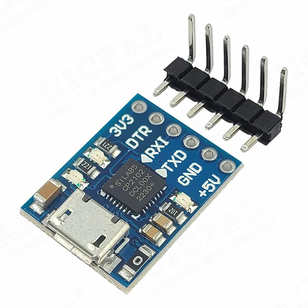 MINI USB TO TTL Serial Downloader Converter UART STC Download USB Micro Type-C CP2102 6Pin UART STC 300bps~1Mbps