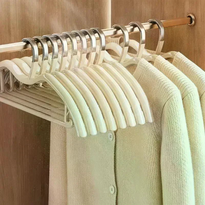 Clothes Hangers 5Pcs Short Neck Anti Slip Scratch Resistant Thickened Durable Hanger for Home Wardrobe Storage