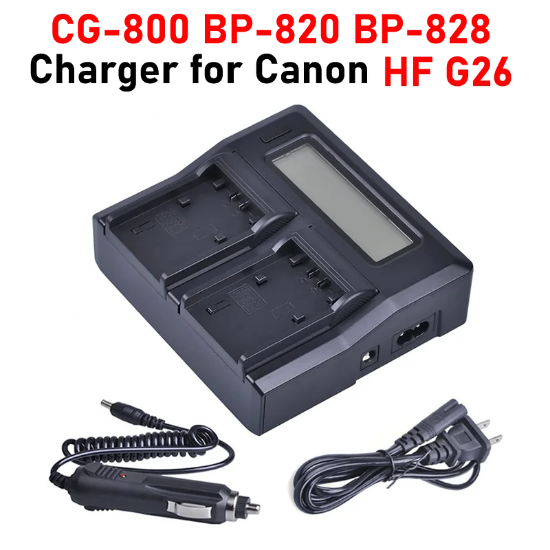 

HF G26 Battery Charger BP-820 BP820 BP-828 BP828 HFG26 Charger for Canon HF G26 Charger