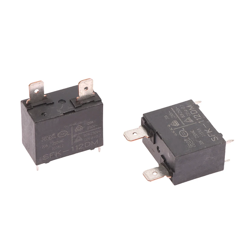 1/5 قطعة SFK-112DM-12VDC 20A 250VAC 4 دبابيس سخان المياه فرن الميكروويف اللوحة التتابع SFK-112DM تتابع مكيف الهواء