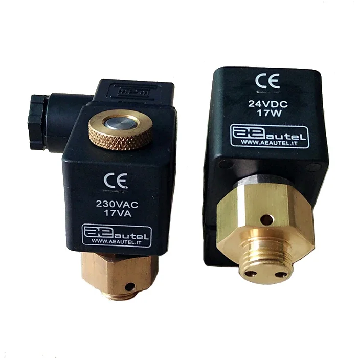 AUTEL Solenoid Pulse Valve Coil Pilot Head Spool Assembly 230VAC 17VA 24VDC 17W Solenoid Valve Inner Diameter 10mm Height 30mm
