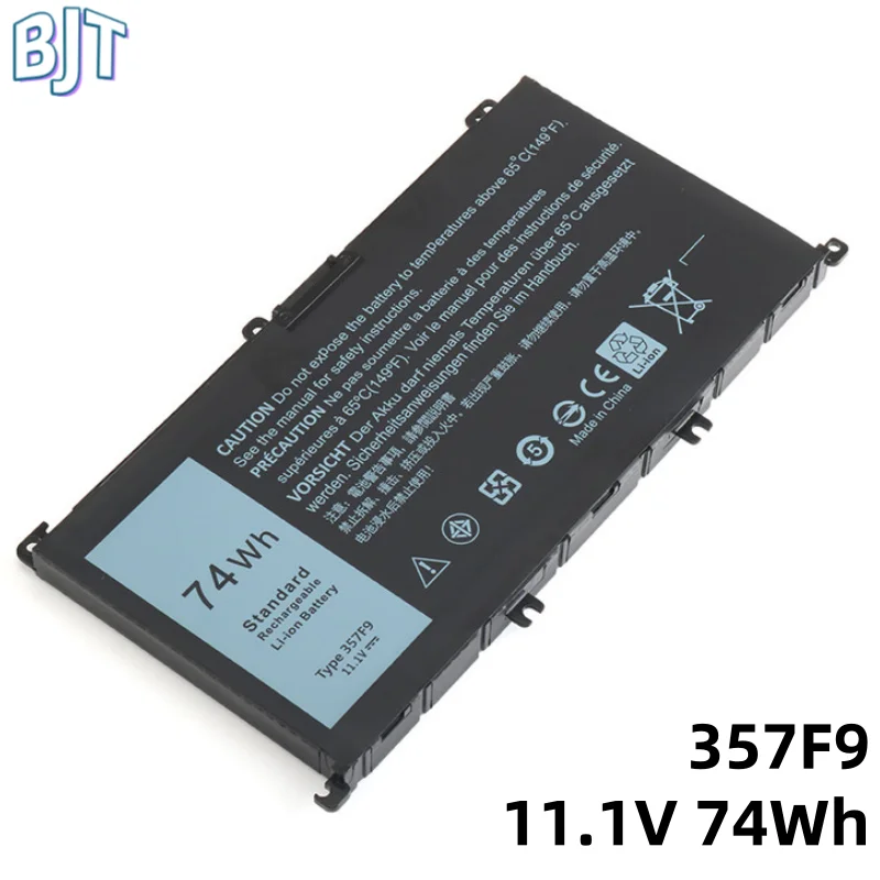 6 Cell New 357F9 Laptop Battery For DELL Inspiron 15 7559 7000 7557 7567 7566 5576 5577 P57F P65F 71JF4 0GFJ6 Li-ion 11.1V 74Wh