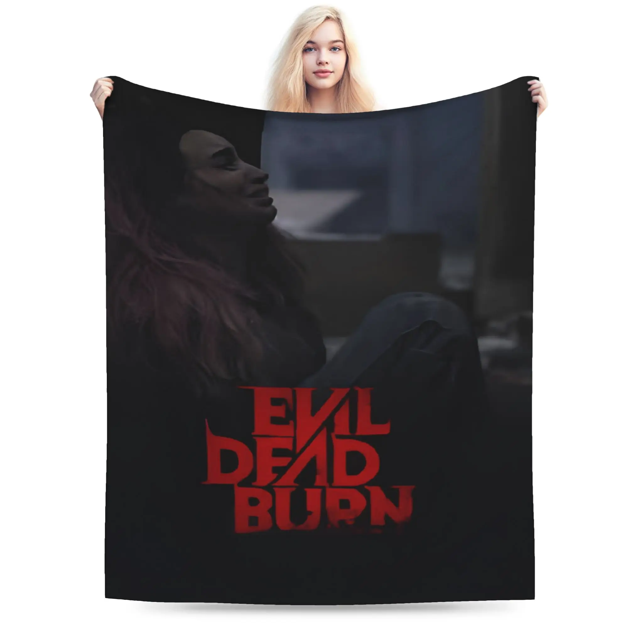 Evil Dead Burn Blanket Super Soft Cozy  Throw Blankets for Sofa 50x60 Inch Multiple Sizes Plush Thin Quilt
