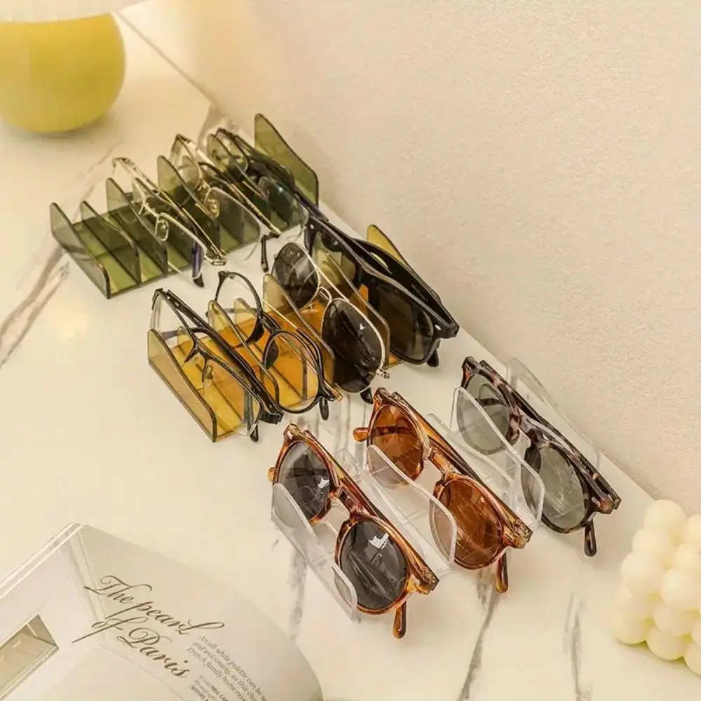 Transparent Cosmetic Storage Box Air Cushion Organizer Sunglasses Storage Multi-grid Storage Display Simple Acrylic