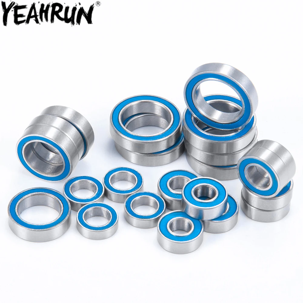 

YEAHRUN 22PCS Blue Ball Bearing Rubber Sealed for 1/10 Tenacity DB Pro & MT & SCT & Truggy, Lasernut U4 Upgrade Parts