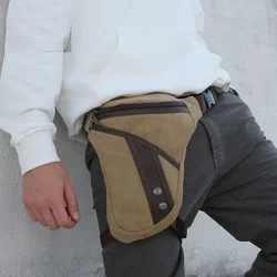 Riñonera hasta el muslo para hombre, bolsa de hombro para motociclismo, bandolera de nailon, cinturón de cadera para hombre, bolsas de cintura para pierna, bolsos para hombre 가