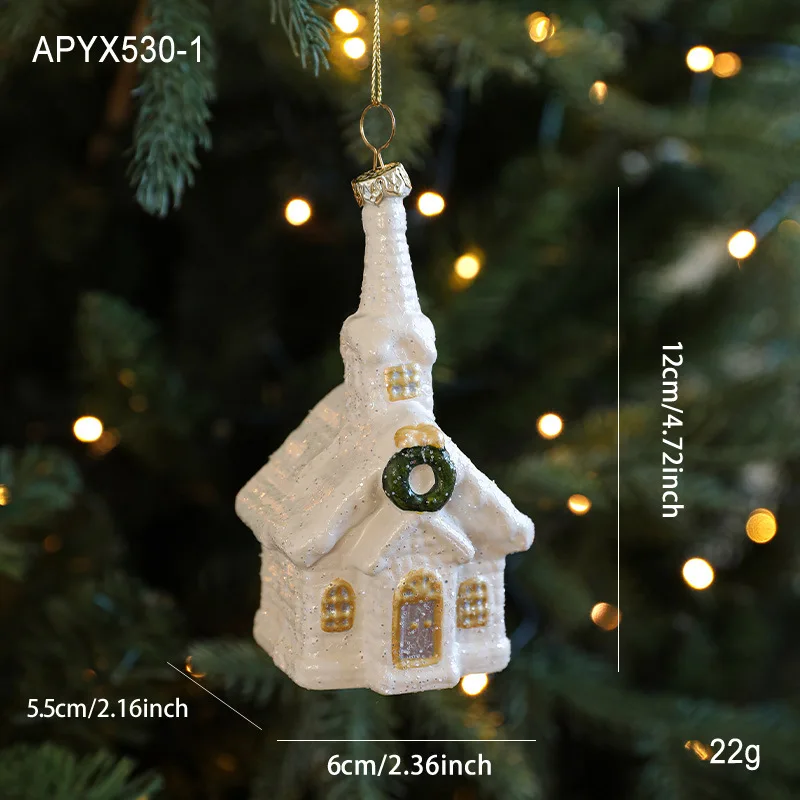 الذهب الأبيض الأخضر عيد الميلاد زخرفة الرجعية الفاخرة ندفة الثلج معلقة قلادة لعام 2026 السنة الجديدة شجرة عيد الميلاد زينة معلقة