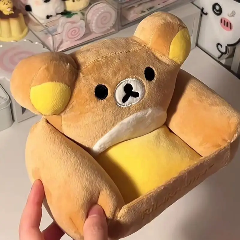 New Model Japanese Style Rilakkuma Sofa Doll Bedroom Study Desktop Decoration Pencil Stationery Storage Friend's Birthday Gift