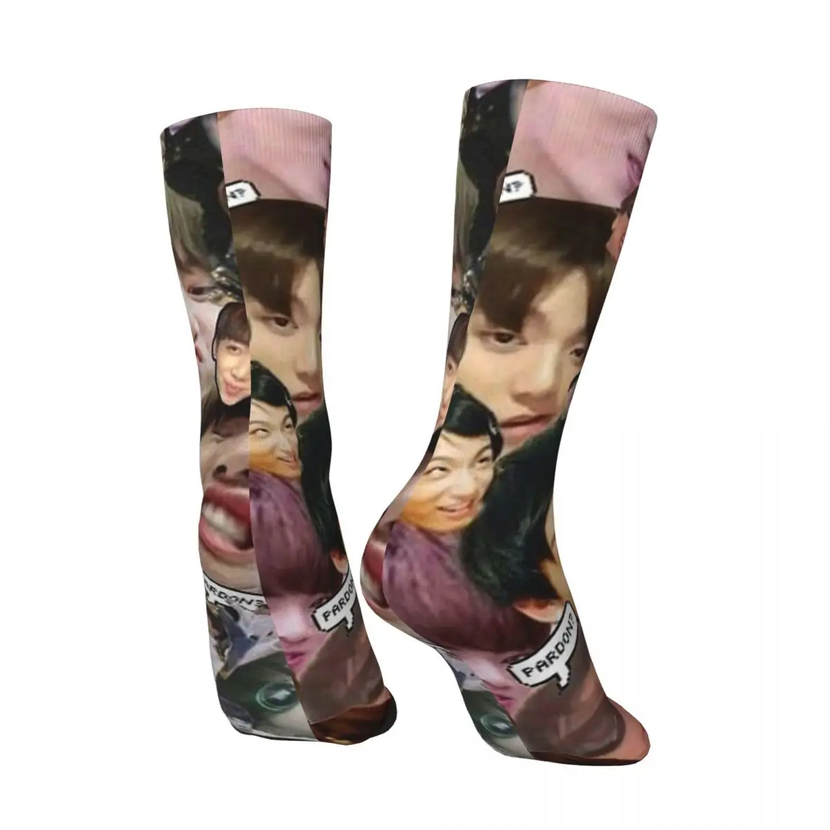 Jungkooks Socks Autumn jk meme face Stockings Gothic Couple Comfortable Socks Printed Climbing Anti Bacterial Socks