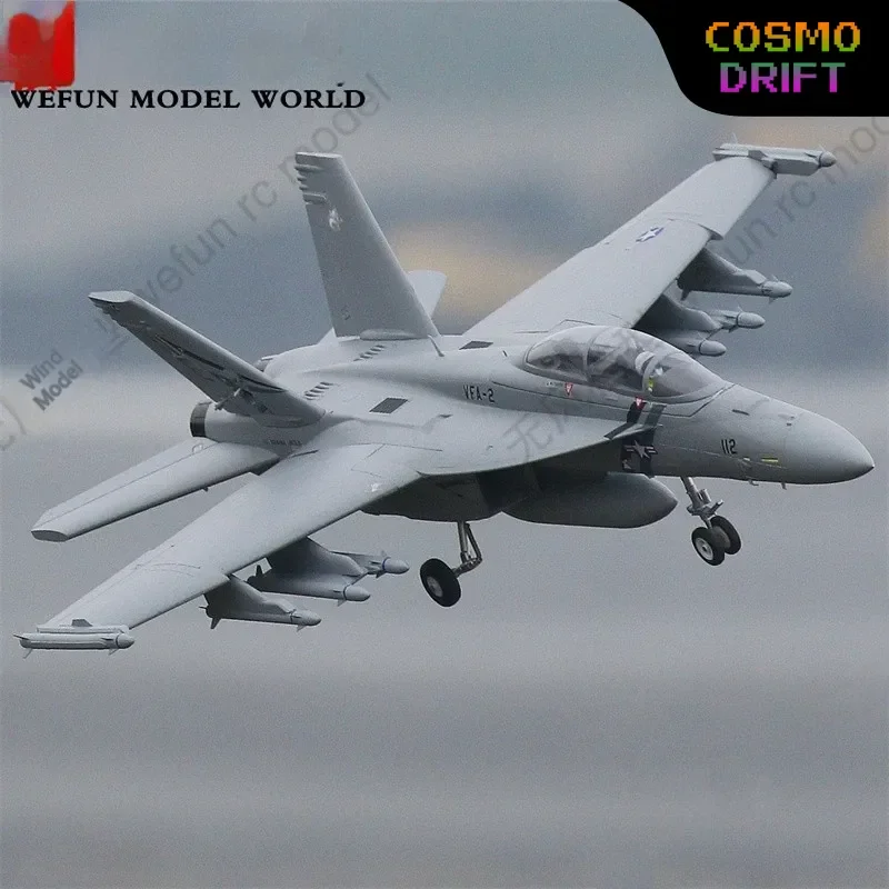 Wefun Model World Fms 70mm Edf F A 18F V2 Super Hornet Electric Remote Control Assembled Fixed Wing Rc Airplane Model For Adult
