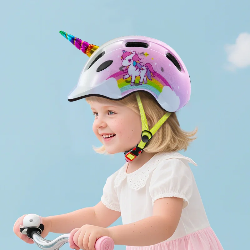 

Adjustable Children Bike Helmet Girls Cute Cartoon Outdoor Sports Cycling Skateboarding Safety Hat Kids Balance Bicycle Helmets