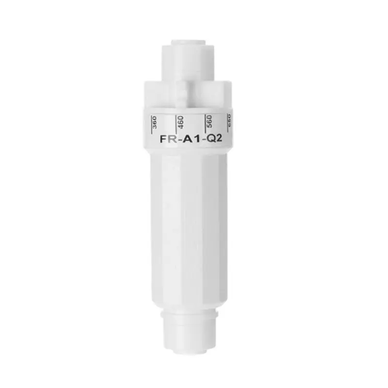 AT28-100-720CC Adjustable Flow Regulator Restrictor For RO For Water Purifiers With 1/4 In PE Hose Waste Water Filter