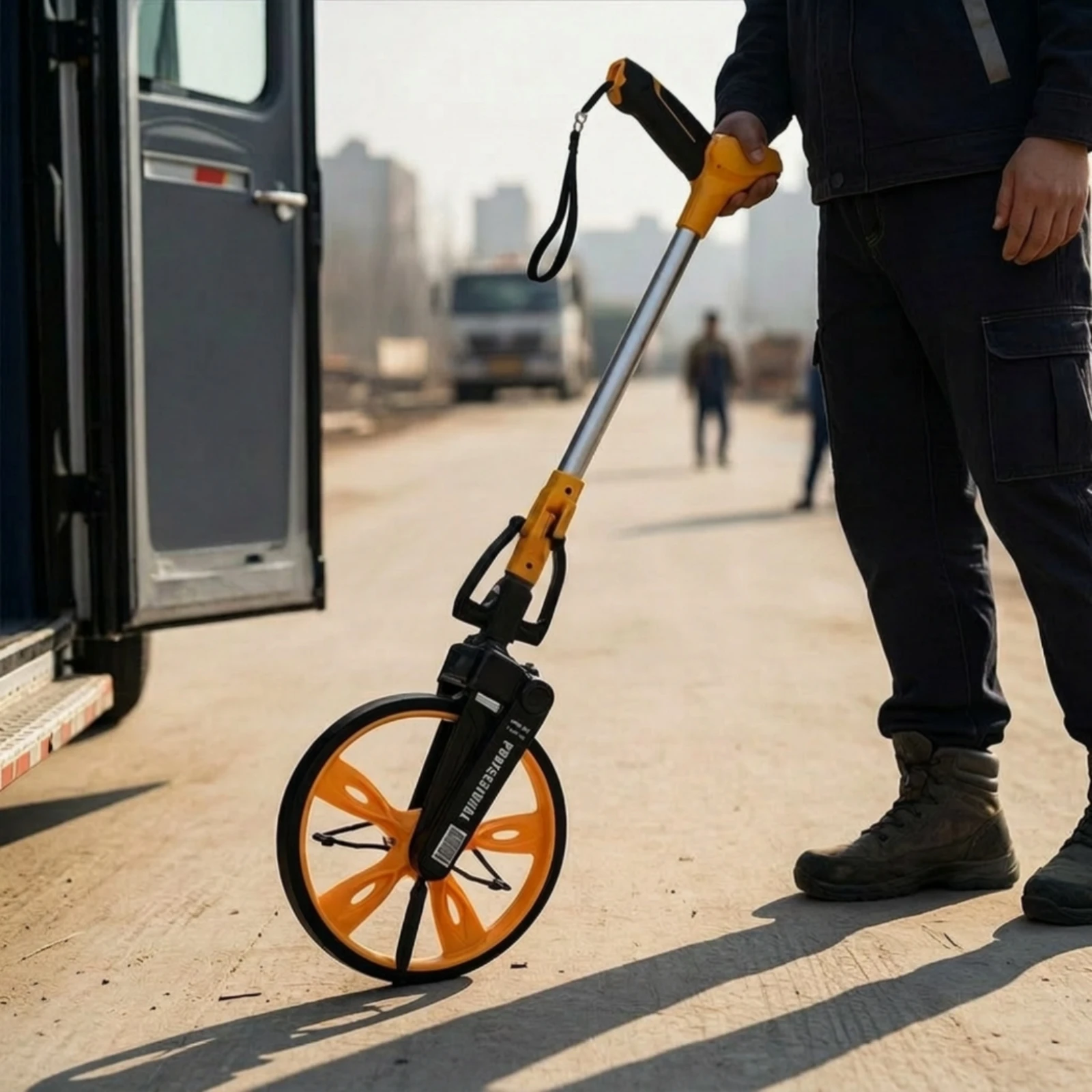 Measuring Wheel with Carrying Bag Telescoping Measuring Wheel with Carry Bag Tool Collapsible Mechanical for Surveyors - view 5