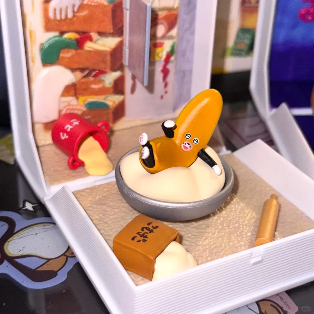 Originele echte Rement Brood Dief Prentenboek Miniatuur Scène Prop Decoratie Benodigdheden Beeldje Verjaardagscadeau Speelgoed