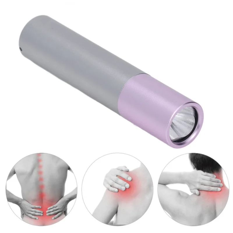 ไฟฉายแสงอินฟราเรดใกล้เคียง 630 660 850 นาโนเมตร ฝาครอบสีม่วง ไฟ LED สีแดง อุปกรณ์ไฟฉาย