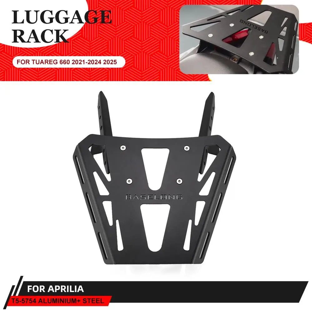 For Aprilia Tuareg 660 2021-2024 Motorcycle  Luggage Bracket Carrier Cargo Rack Storage Box Support Shelf Tuareg660 2022 2023