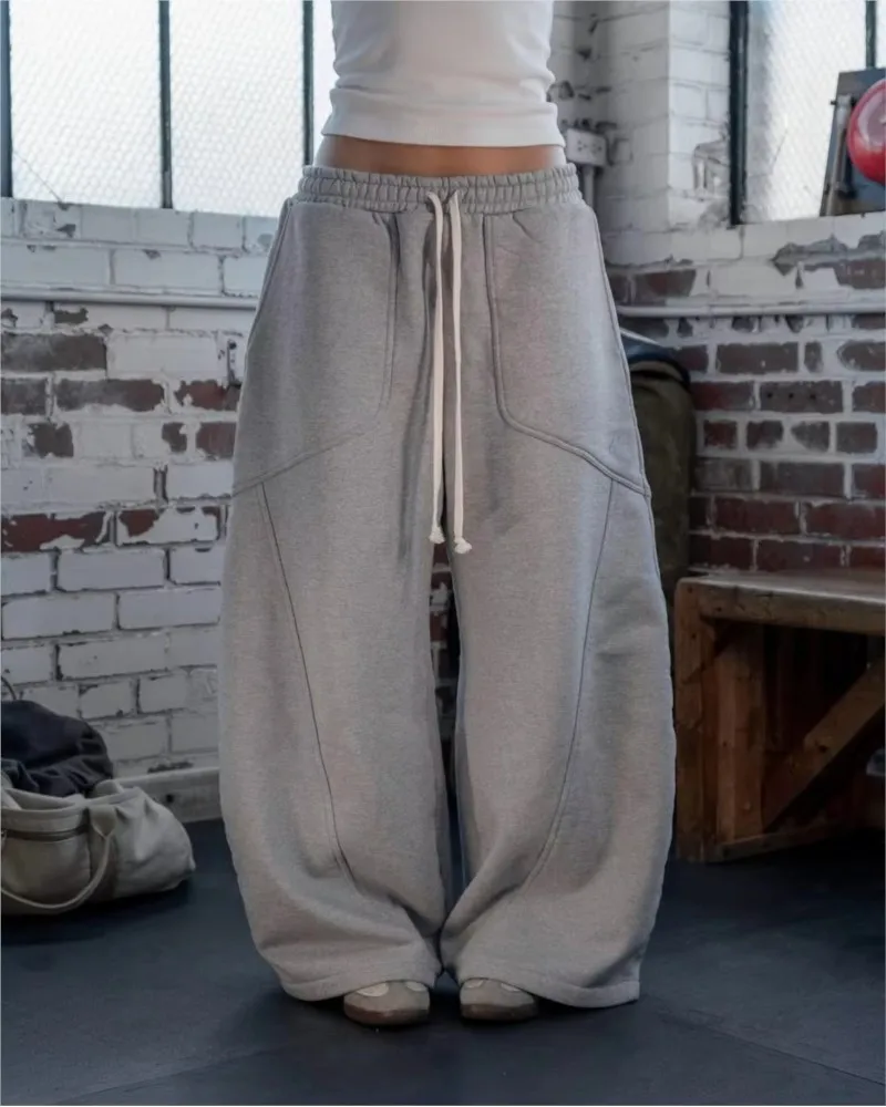 Y2k Street Loose Straight Baggy Pant Women Tracksuit Pant Unisex Retro Sweatpant Men Embroidery HipHop Harajuku Casual Pant Goth