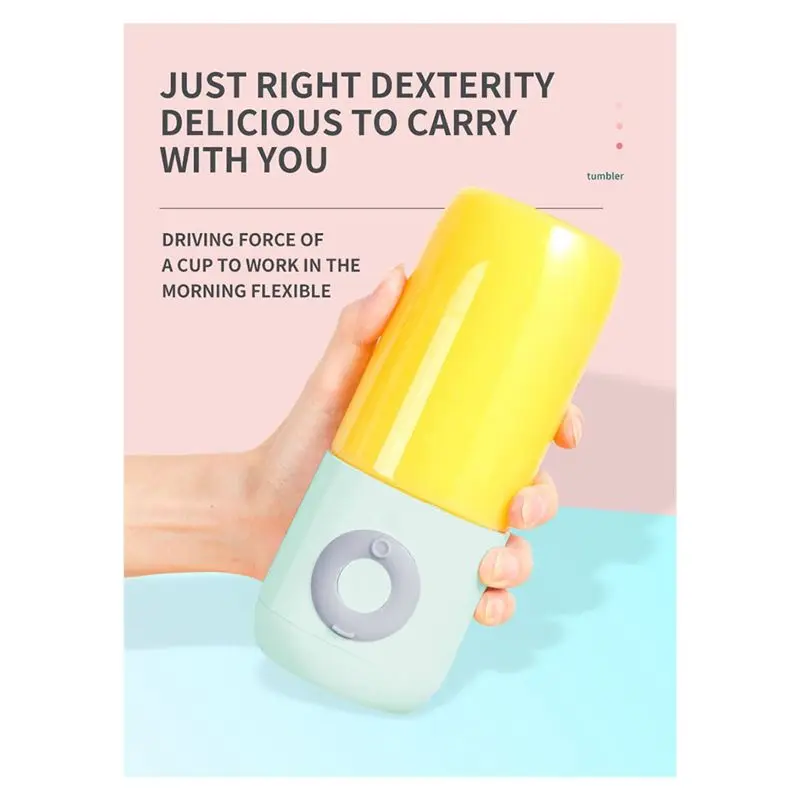 lillili Portable Blender Electric USB Mixer Juicer Machine Mini Food Smoothie Handheld Personal Fruit Squeezer Juicer 500ML, A