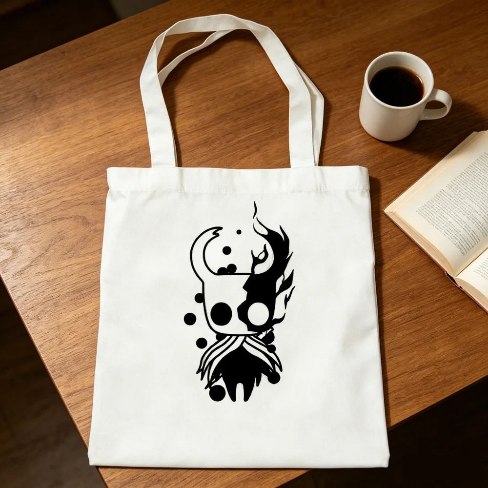 Hollow Knight tote bag einkaufstasche grocery bolsas de tela shopping canvas  woman