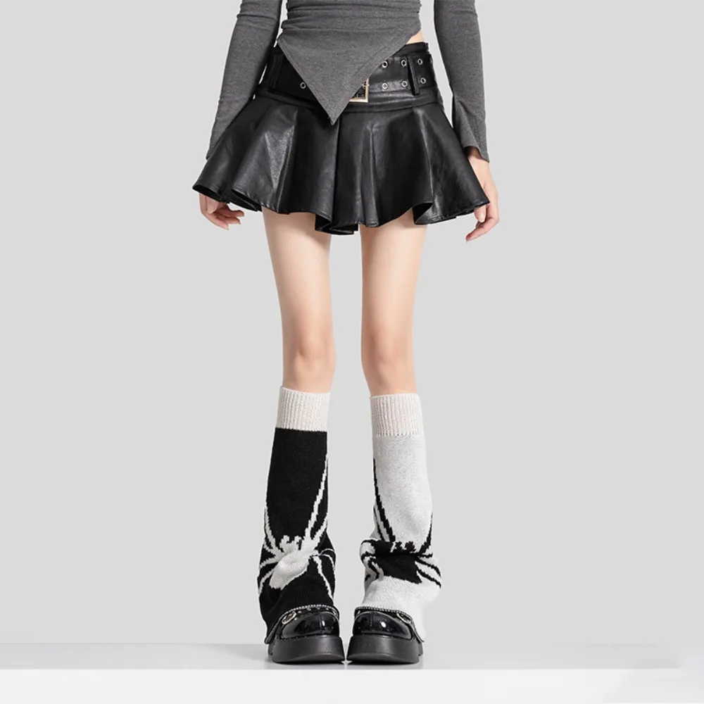 

Breathable Heart Knitted Leg Warmers Ballet Style Y2k Lolita Boots Cover Pile Socks Sweet Knee High Girls Stockings Streetwear