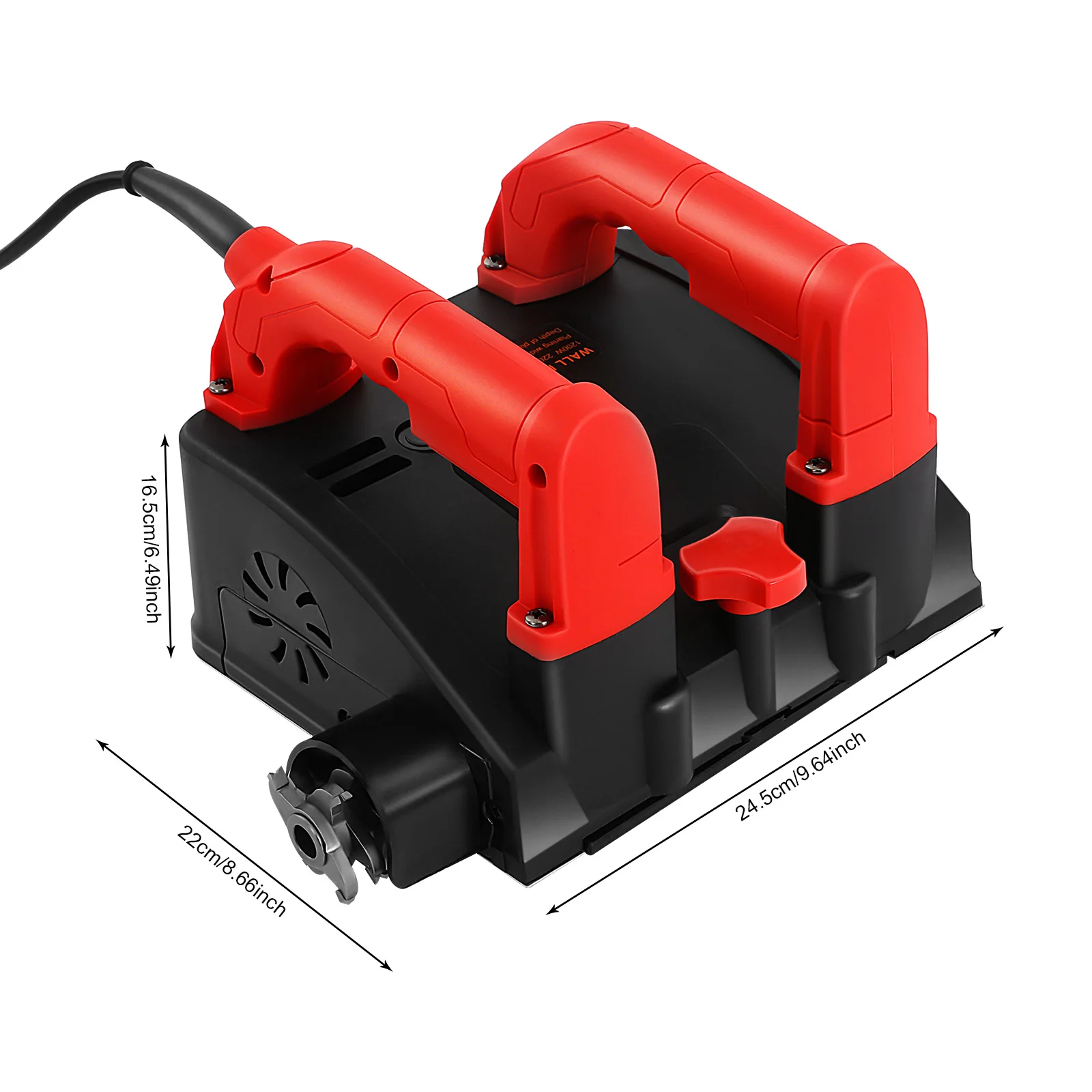 Elektrischer Wandhobel, Zementmesser, 1200 W, 220 V/50 Hz, Elektrowerkzeuge, elektrischer Hobel, hocheffizient, tiefe einstellbar – Detail 2