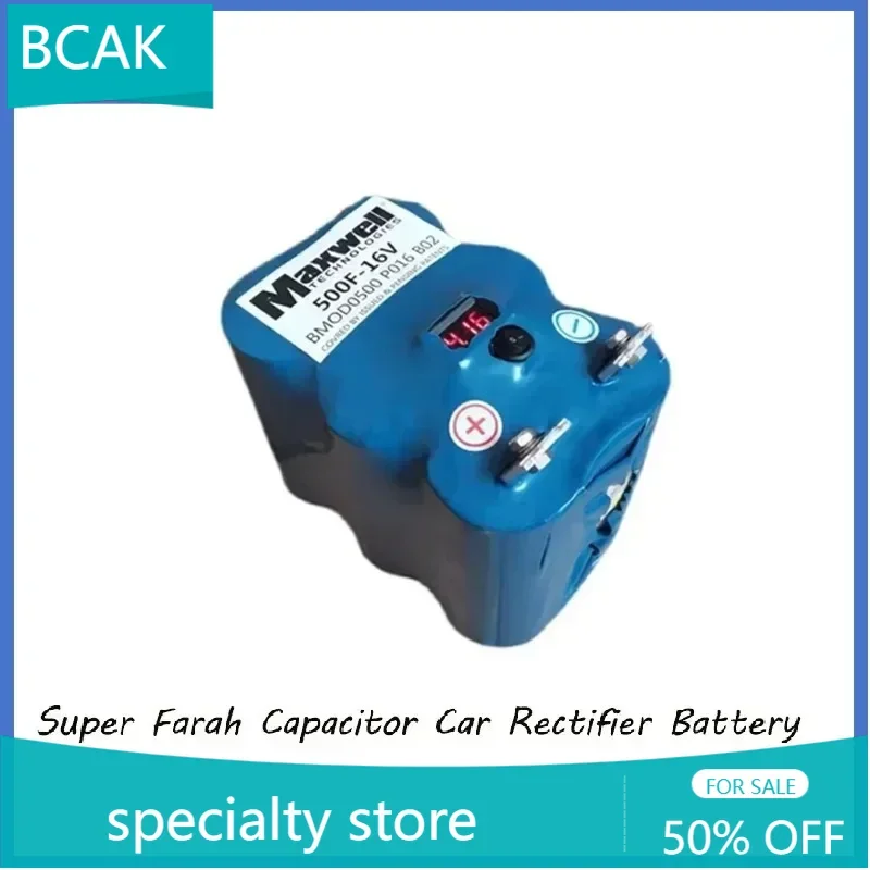 BCAK Maxwell 16V 500F High Quality BCAK Super Farad Capacitor for 2.7V Car Rectifier with Balance Board Voltage Display Audio