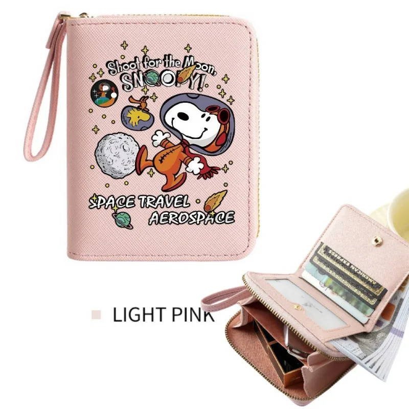 Japanese Cartoon YOUMAI Snoopy Wallet Kawaii Girl Creative Storage Bag Leather Card Bag Exquisite Gift