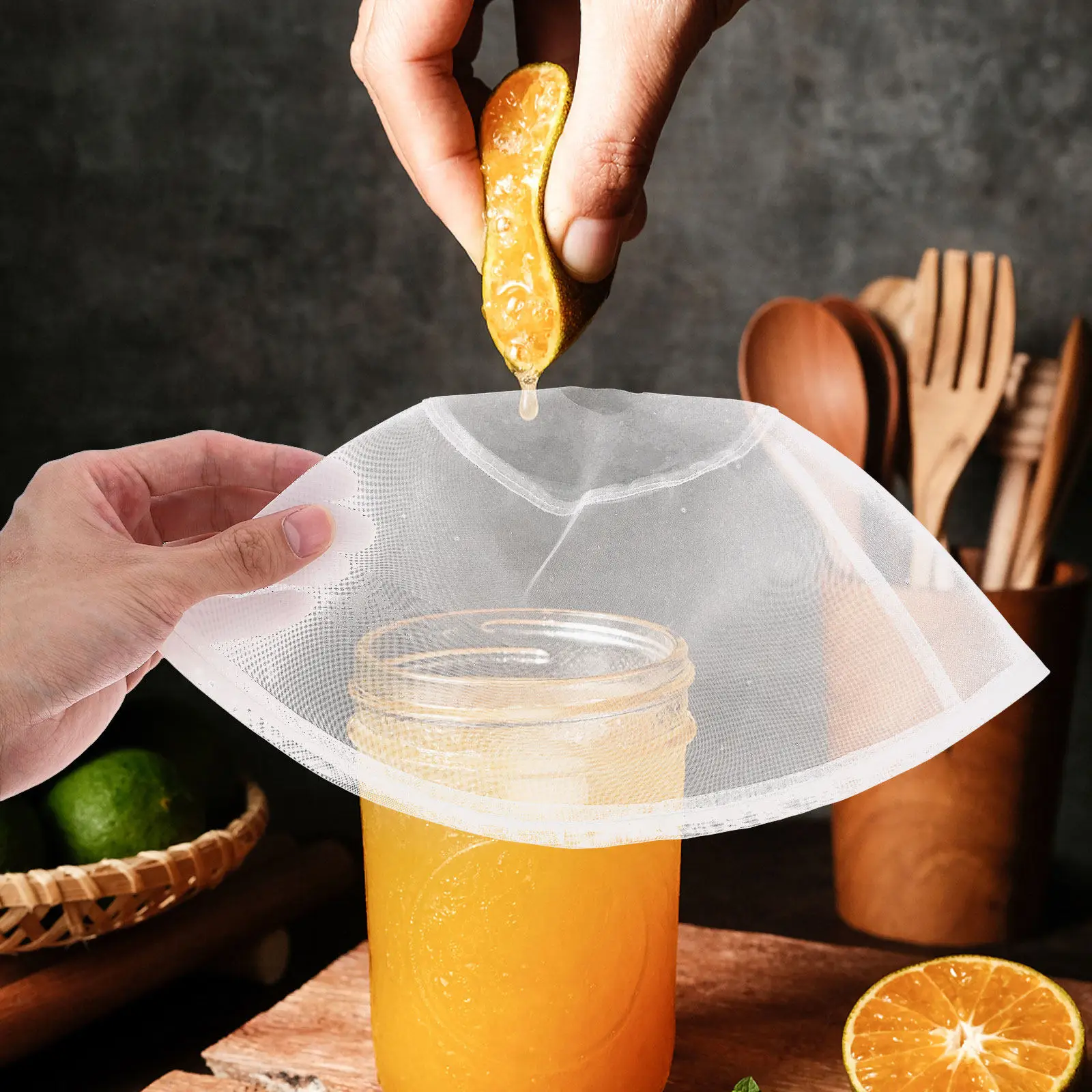 Reusable Soybean Milk Grinder Filter Mesh for Tofu Machines Pulp Grinders Fine Mesh Strainer Bag Ultra Fine Food Filter Cloth