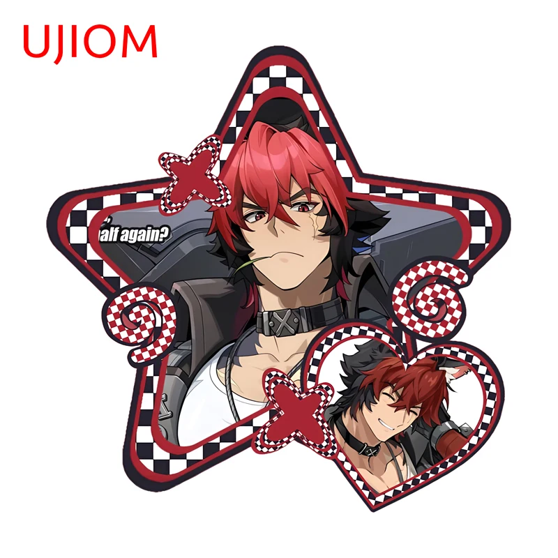 UJIOM Zenless Zone Zero Komano Manato Wall Sticker Star-shaped Anime Fanart Laptop Stickers Occlusion Scratch Wallpapers