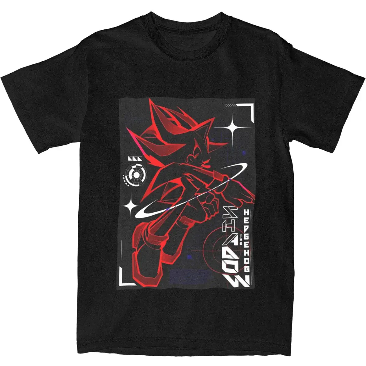 T-shirt unisexe en pur coton avec impression graphique du film The Hed Gehog, vêtements d'anime ShadelAccessrespiration