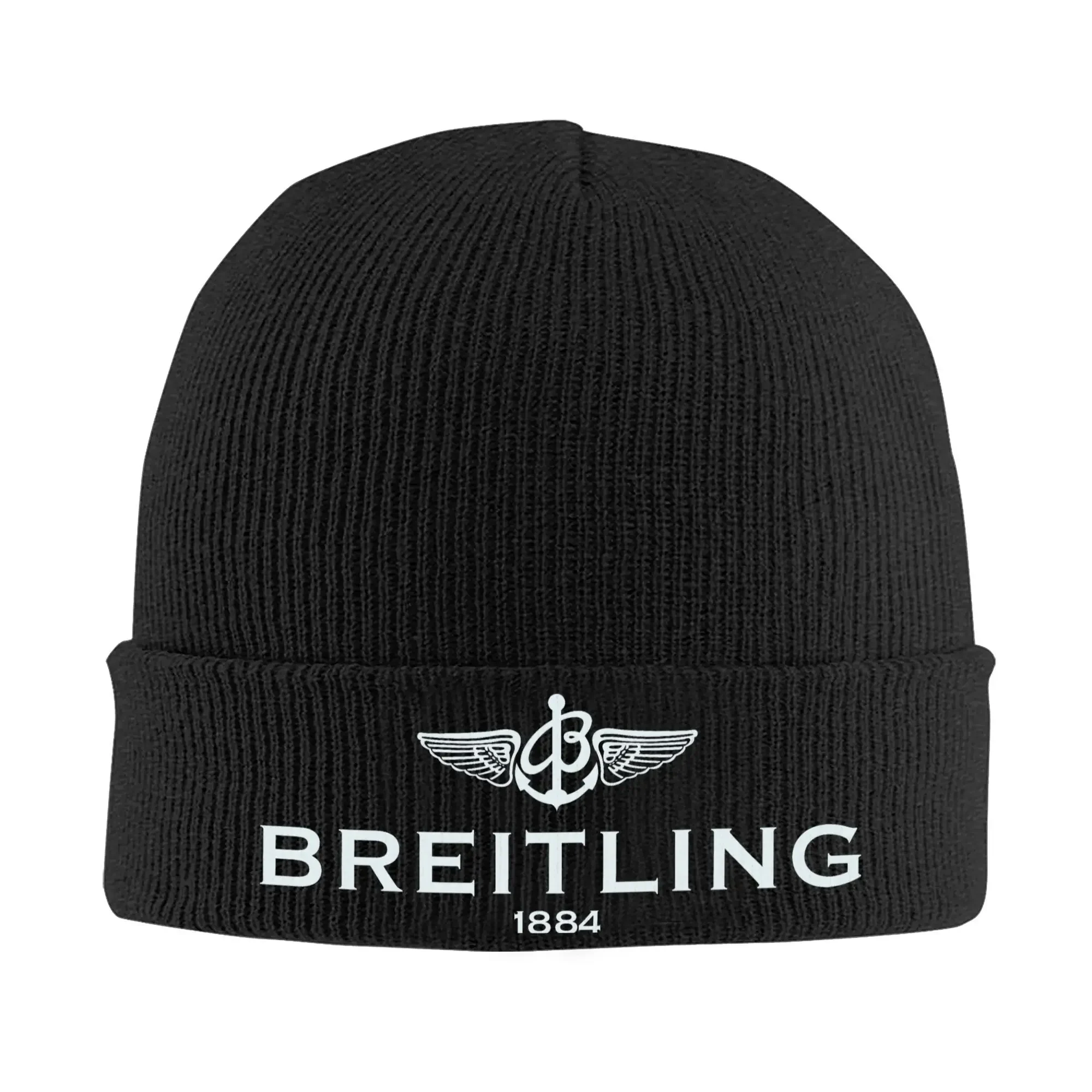 

Breitling-logo Knitted Caps for Women Men Beanie Autumn Winter Hat Acrylic Crochet Melon Cap