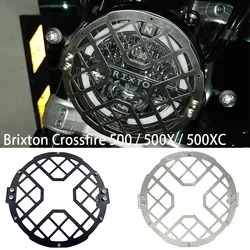 For Brixton Crossfire 500 500 X 500 XC Motorcycle Mesh Headlight Protector Metal Grill Cover Fit Crossfire 500 500 X 500 XC