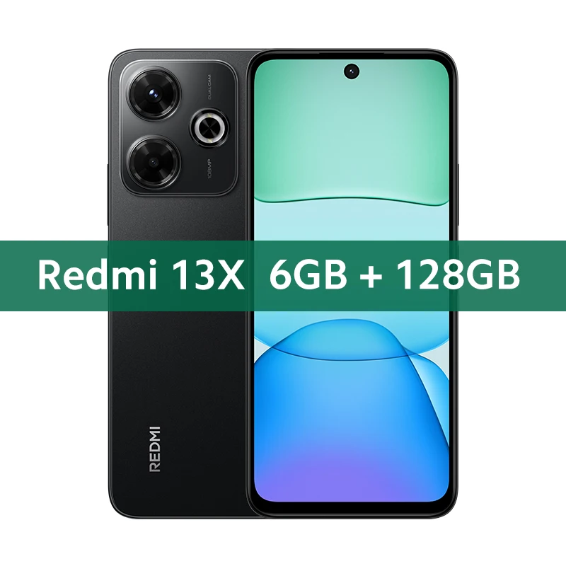 Xiaomi Redmi 13X Smartphone Global Version MTK Helio G91 Ultra 108MP super clear camera 6.79" FHD+ display 33W fast charging