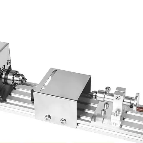 

12-24VDC Mini Wood Lathe Machine DIY Woodworking Miniature Buddha Pearl Lathe Grinding Polishing Beads Wood Drill Rotary Tool