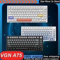 Vgn A75 Mechanical Keyboard Gaming Level Gas Magnetic Axis Low Latency Metal Knob Hot Swappable Rgb Customized Gaming Keyboard