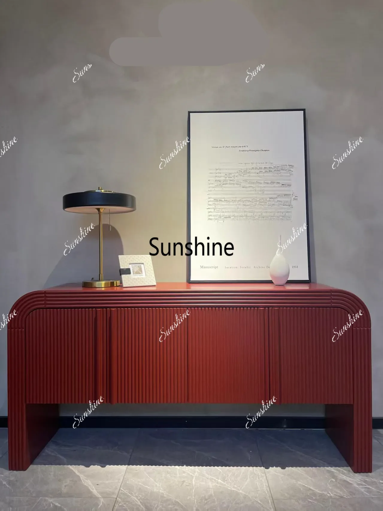 Modern simple living room against the wall Entrance cabinet Light luxury high-end catering side cabinetTJ