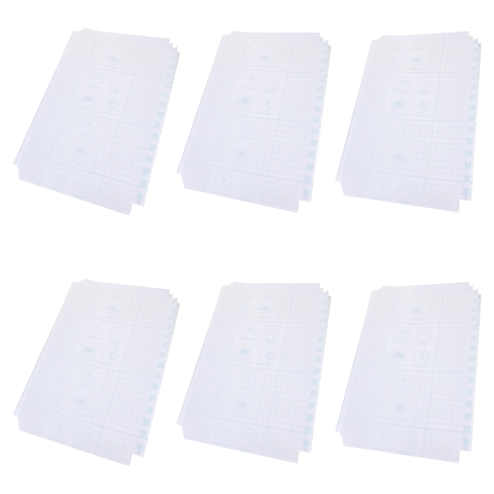 

30Pcs Transparent Book Cover Waterproof Plastic Book Protector School Supply Clear Design Film