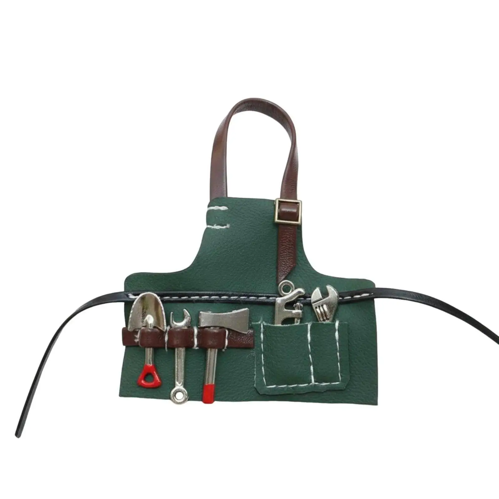 BJD Handyman Outfit Workwear Miniature Work Apron Realistic Miniature Repairman Costume for Hobbyists