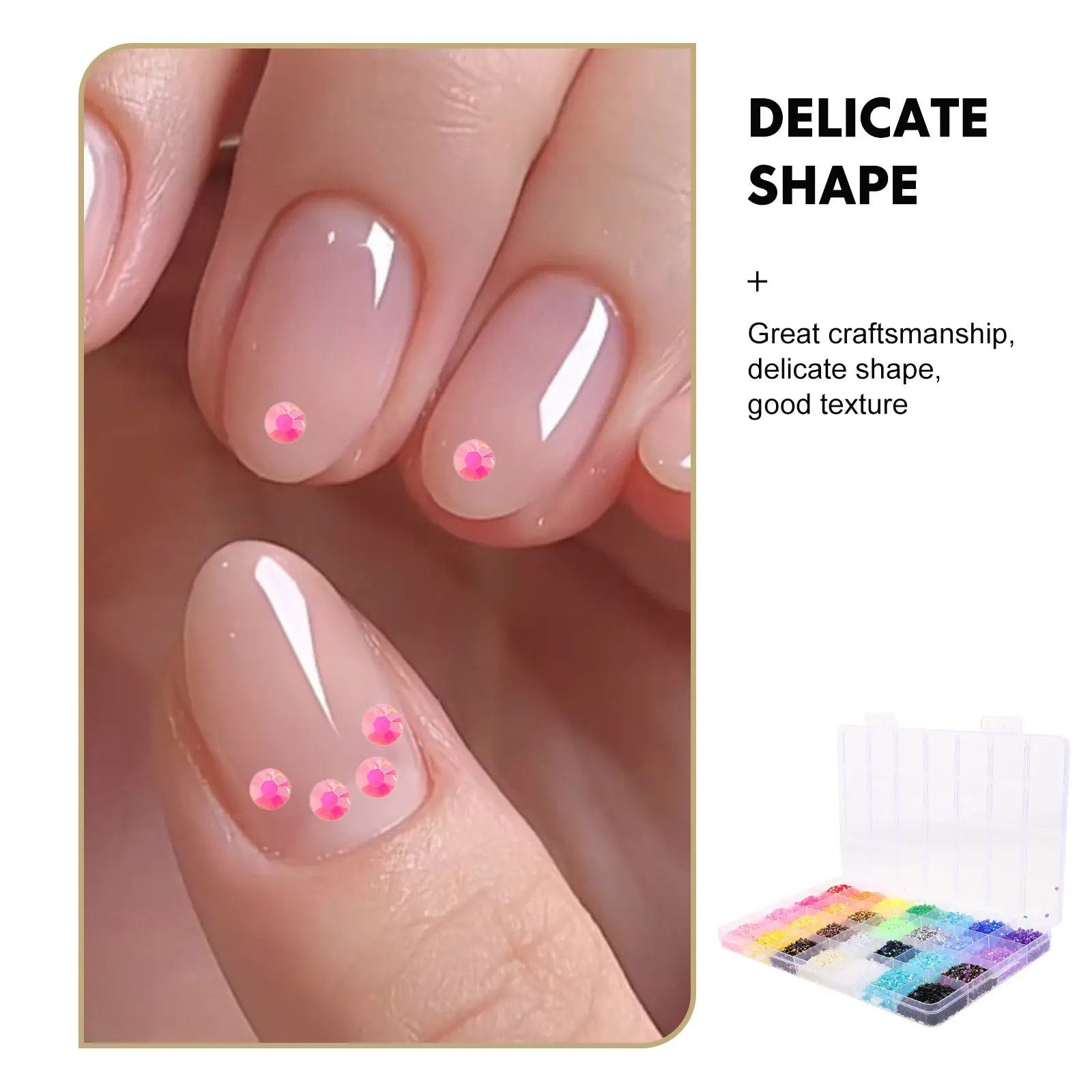 28000Pcs Flatback Resin Rhinestones 3Mm Rainbow Colors Nail Art Crystal Clothing Embellishment DIY Rhinestones for Crafts