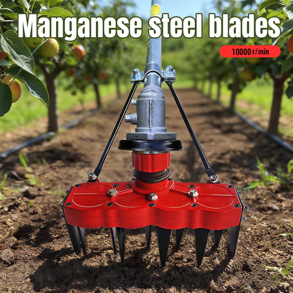 High Efficiency Teeth Gearbox Weed Tiller Garden Weeding Tool Cultivator for Farm Greenhouse And Garden Maintenance