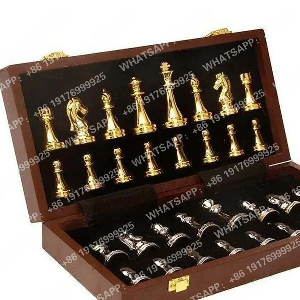 30Cm metal chess chess game table puzzle gift box packaging high-end