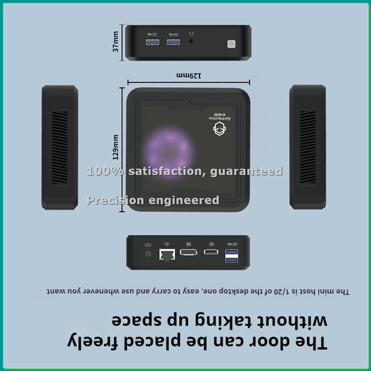 Mini PC con CPU AMD Ryzen 5 3550H para 10/11 Ren3000 3550H DDR4 para AMD NUC Pc Gamer Computer Enchufe Europeo-TCES