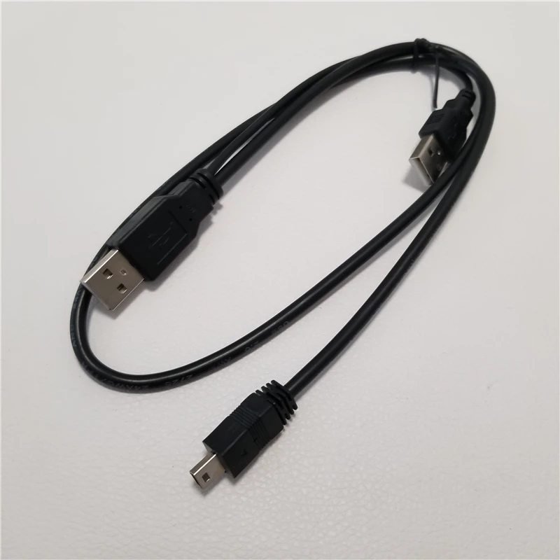 USB 2.0 A ذكر إلى Mini B كابل بيانات الحبل ، كابل امدادات الطاقة لمحرك الأقراص الصلبة الخارجي المحمول ، 5Pin