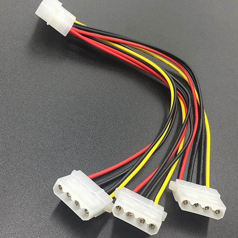 Chassis D-type Power Cord, One For Three, 4P Computer Hard Disk Optical Drive Extension Cable, 20CM
